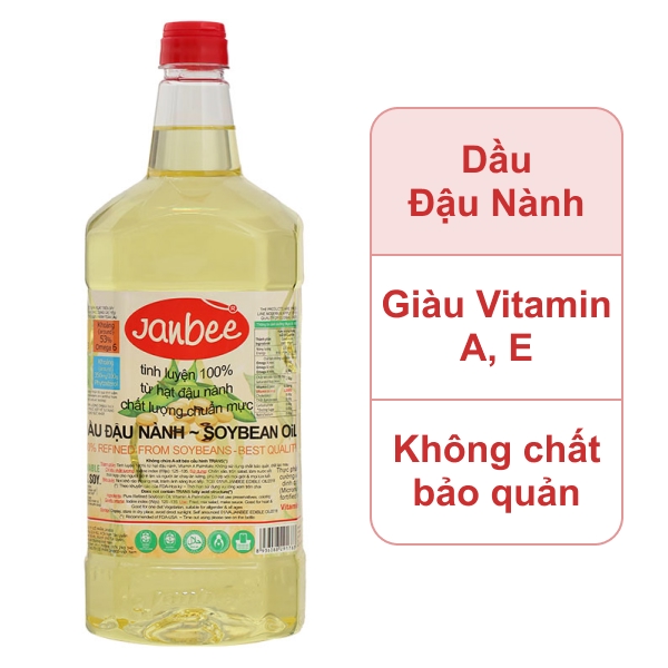 Dầu đậu nành Janbee 2 lít